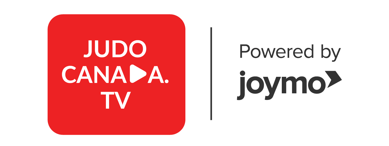 Logo Judo Canada Tv Rouge powered by joymo