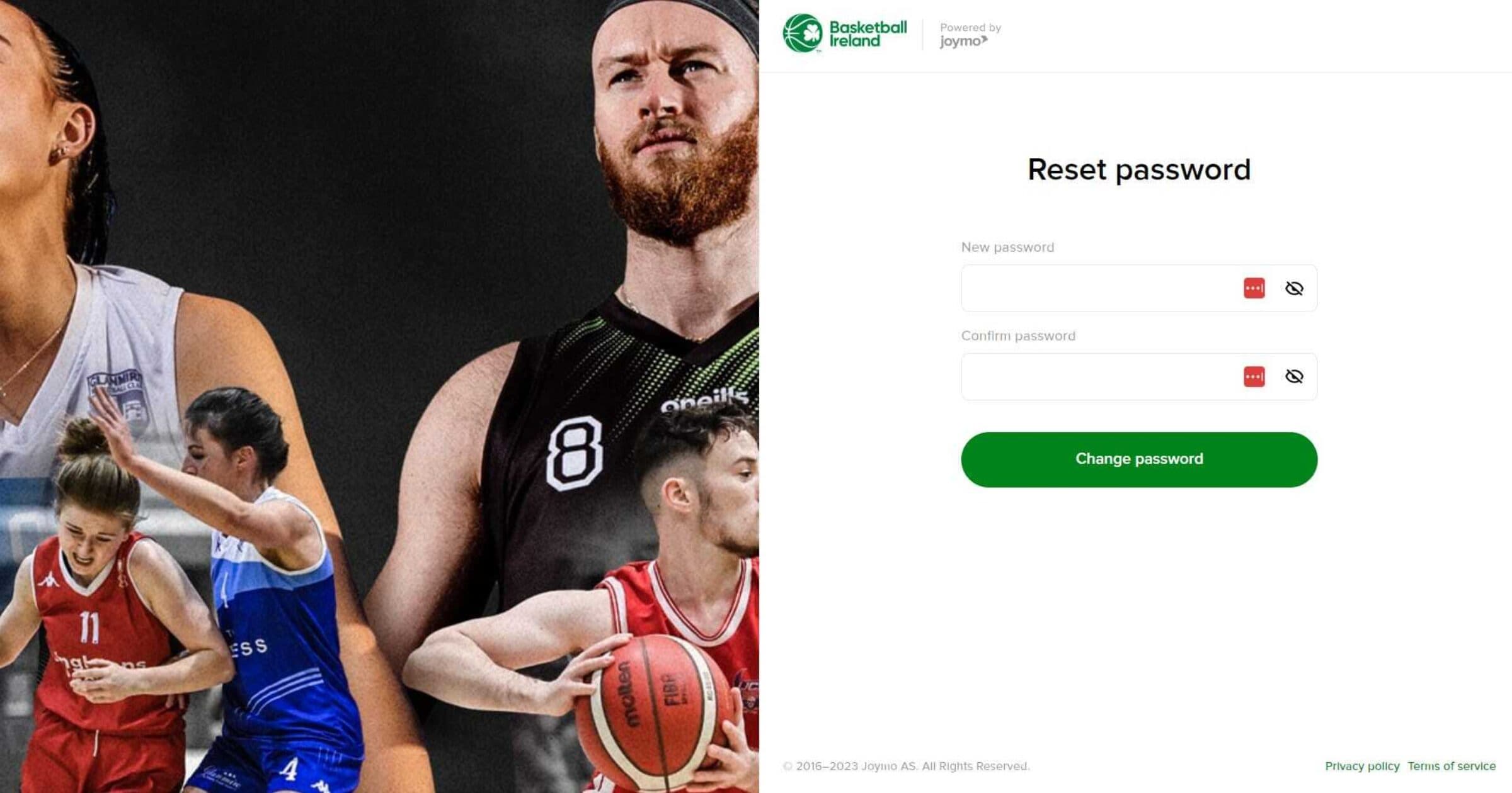 Reset password