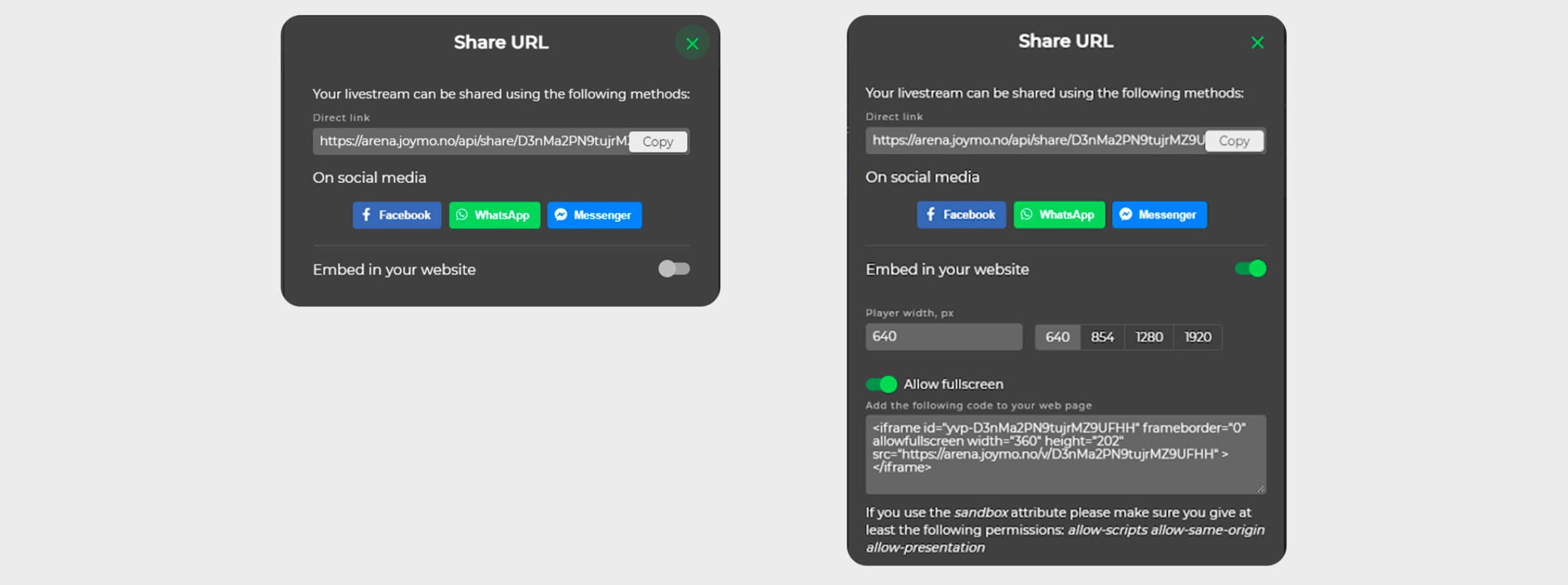 Share screen 1